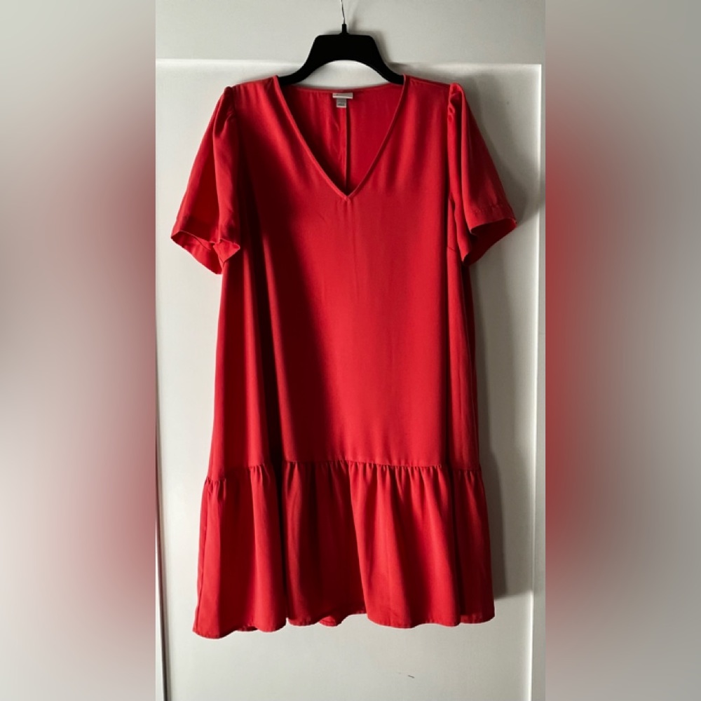 Watermelon colored casual dress